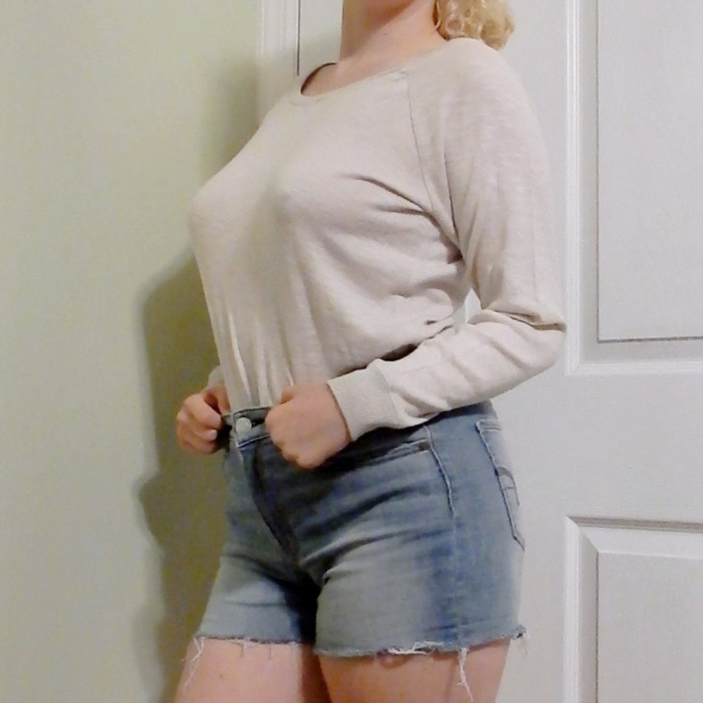 Aerie Oversized Off-White Sweater Jumper